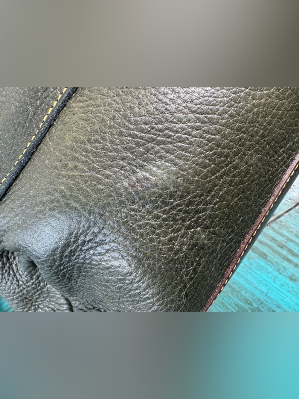 Vintage Roots Green & Brown Leather Backpack - Picture 2 of 10